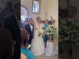 Palestinian wedding in the evacuated village of Beraam. Homes were destroyed but church still stands