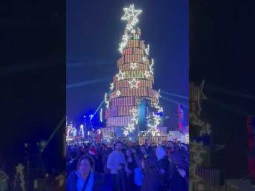 Lovely singing in Christmas Market in Jordan