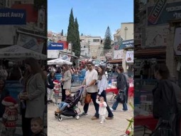 Mary’s well area in Nazareth during Christmas