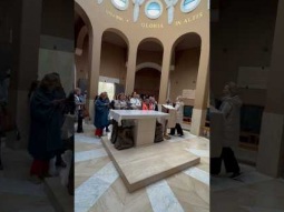 Singing at Shepherds field in Bethlehem