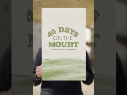 Registration for our 40 days on the mount devotional series is now open!