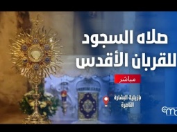 صلاه السجود للقربان الأقدس في بازيليك البشارة  - February, 5