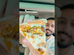 تجربة بيتزا كبسة دجاج من بابا جونز @papajohnsksa5284  #اكسبلور #مطاعم #shorts