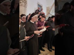 صلاة الغروب لعيد العنصرة في العليّة، القدس ✨