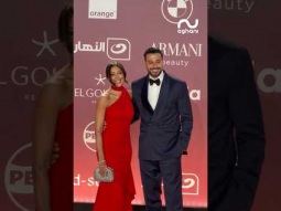 ⁨ ⁨ أحمد السعدني وزوجته ميرنا الهلباوي في أول ظهور لهما معاً في حفل افتتاح مهرجان الجونة السينمائي