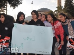 وقفة احتجاجية في بلدة اكسال ضد ظواهر العنف في المجتمع العربي والملاعب