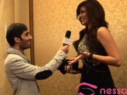 ملكة جمال لبنان نادين نجيم مع الإعلامي بشير شقير