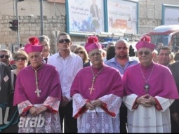 مدينة الناصرة تحتفل عشية عيد البشارة بمسيرة دينية وكشفية وبمشاركة رئيس البلدية علي سلام