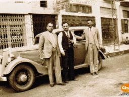 صورة من عام طبريا عام 1936 - يظهر في الصورة المبشر روي ويتمان ولكن الشخصان الآخران غير معروفين